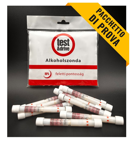 PACCHETTO DI PROVA! 10 x alcotest monouso - confezione morbida